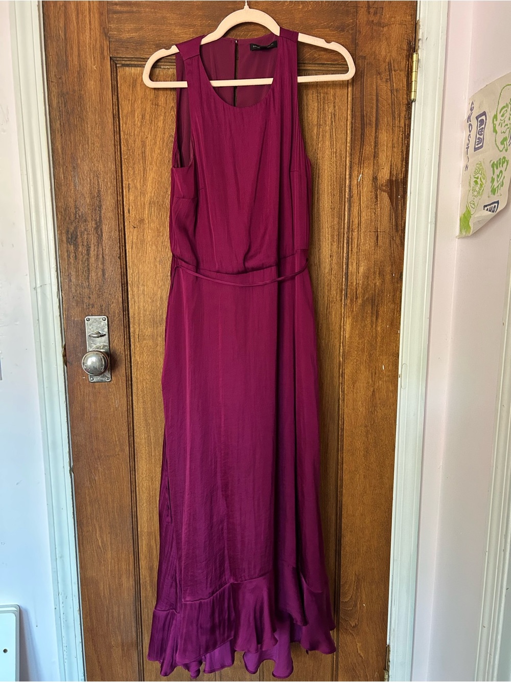 Banana Republic Sleeveless Maxi Dress in Berry